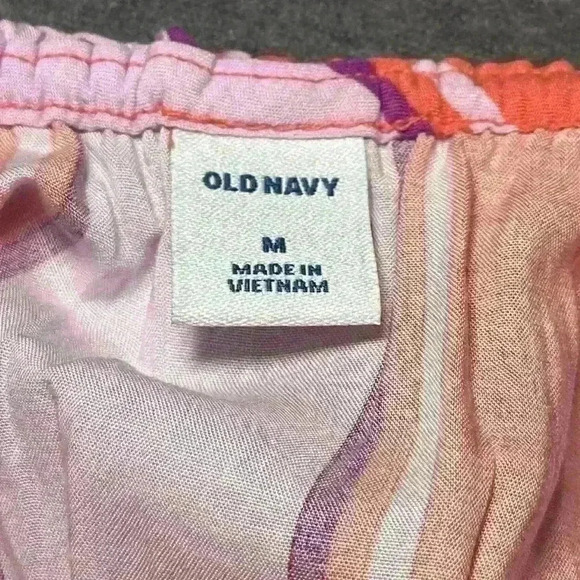 Old Navy Maxi Dress Pink Orange. Adjustable Spaghetti Strap. Layered. Sz Medium - Picture 7 of 10